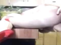 Black guy lick blonde teen pussy in kitchen