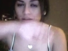 Hot Latina teen teases on a webcam