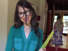 Nerdy Riley Reid With Small Tits Owned By Massive Cock