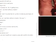 Big boobed girl has cybersex with a random stranger on omegle