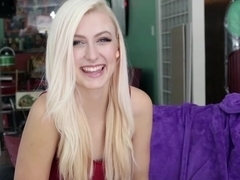 Blonde Alexa gets a warm pussy Creampie from her boyfriend