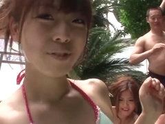 A Bunch Of Japanese Bikini Babes Have A Wrestling Match - NipponHD