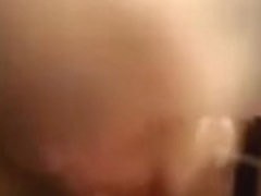 Geting a blowjob from a hot blonde