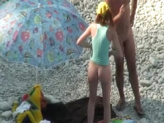 Sweet ass of a tall nudist girl