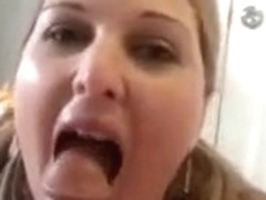 Tittied babysitter performs miracles with her playful tongue
