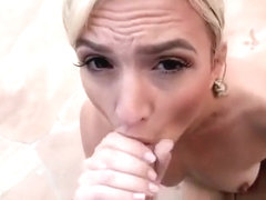 Blonde Babe Eliza Jane Blows Big Cock Of Stalker