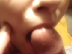 Cumming on my sexy puerto rican wifeys face..
