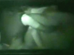 Voyeur tapes a party couple having sex in their car at night