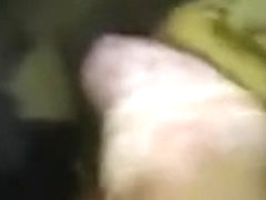 Giant dark wang pounding and cumming her jamaican a-hole