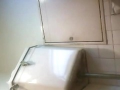 Public toilet hidden camera got some pretty nice pussy shots