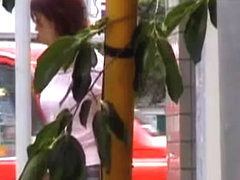 Japanese housewife sharked with no panties on the street