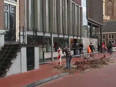 Amsterdam Redlight Hooker Jizzed On Camera