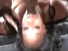 Black Pimp Chokes His Hoe With Big Cock
