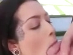 Gagging Babe Katrina Jade With Spittle Overflowing