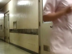 Public sharking video with the enjoyable panty of nurse