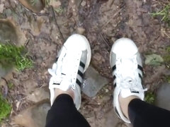Hiking with Adidas Superstar