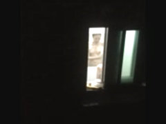 korean girl showeing window voyeur