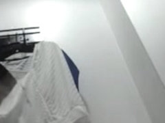 Sexy lingerie milf changing on the voyeur dressing room cam