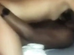 Horny chick fucked by a big black cock