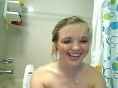 Blondie Taking A Shower
