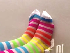 #54 rainbow socks