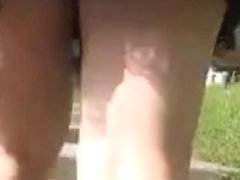 Perfect butt and legs caught in a spy cam upskirt video