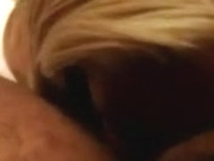 Horny blond chick sucks my dick in hardcore POV sex scene