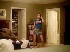 Amazing immature dancing and stripping
