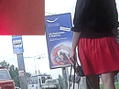 Hot oops upskirt clip demonstrates plump female