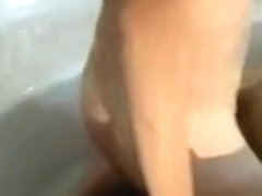 Mistress gets licked and fucked in the tub
