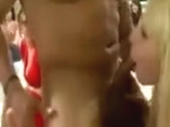 Cfnm sluts give stripper blowjobs