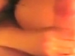 Chinese with nice tits sucking dick