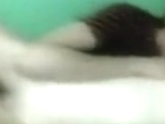 Hottest private brunette, bathroom, shaved pussy sex clip