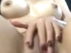 Horny Chick Fingering Her Ass Close Up