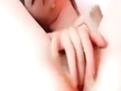 Fragile Teenie Fingers Juicy Cunt Hole In Close-up