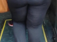 candid bus stop booty