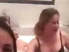 russians having a sexy time in a hot tube