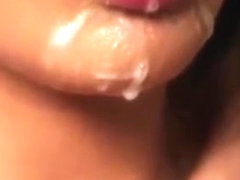 Spicy Centerfold Gets Jizz Shot On Her Face Swallowing All T
