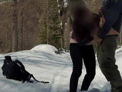 Almost caught fucking in the snow - Easter in the Dolomites Episode 2
