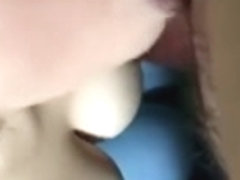 Busty Asian finishes small dick on tits