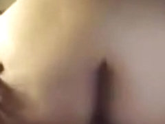 Limber butt pawg cumming on her bf large dong