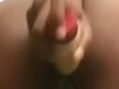 My lustful ebony GF enjoys masturbating in front of her web camera