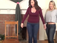 Mother Spanks Daughters for Fighting