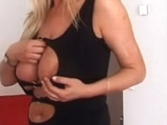Sexy Busty blonde mature slut with the tits stripping