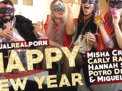 Carly Rae & Hannah Shaw & Miguel Zayas & Misha Cross & Potro de Bilbao in Happy New Year - Virtual.