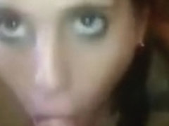 Brunette amateur teen cum blasted on face in this video