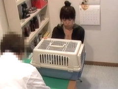 Sweet Jap nailed hard in medical fetish spy cam video