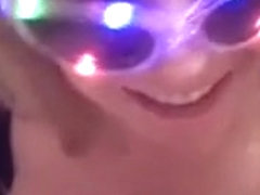 Disco glasses (part 2of2); red, green and white color