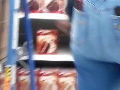 BBW employee puts her phat ass in my face!