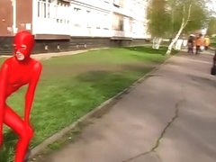 red zentai